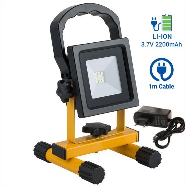 projecteur chantier rechargeable led 20W 4500K