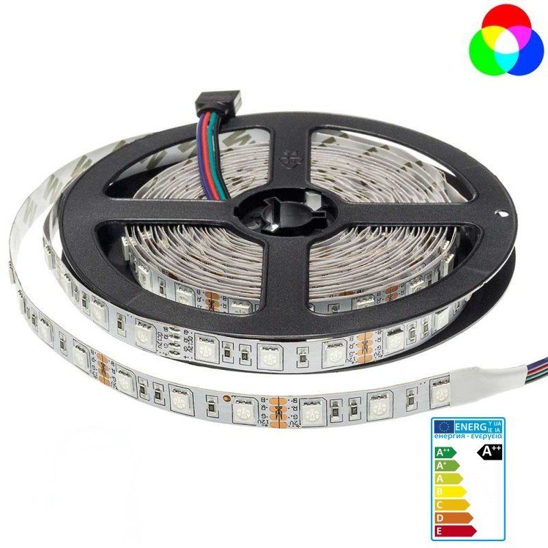 Ruban LED 12V / 14w/m - 5m - IP20 - Intérieur