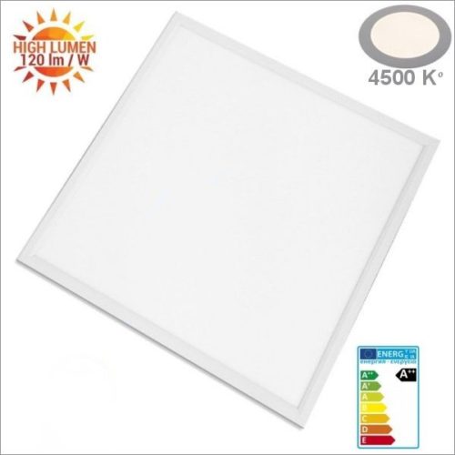 4 Panneaux LED 60x60 Cm - 48W - Blanc Neutre 4200K - Pour Faux Plafond Armstrong - Éclairage Bureau Ou Commerce