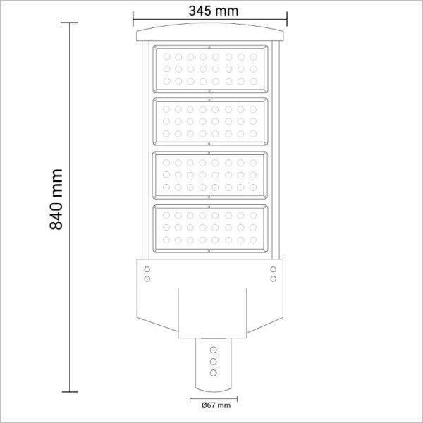 Lampadaire-eclairage-public-LED-120W-blanc- froid-5700K