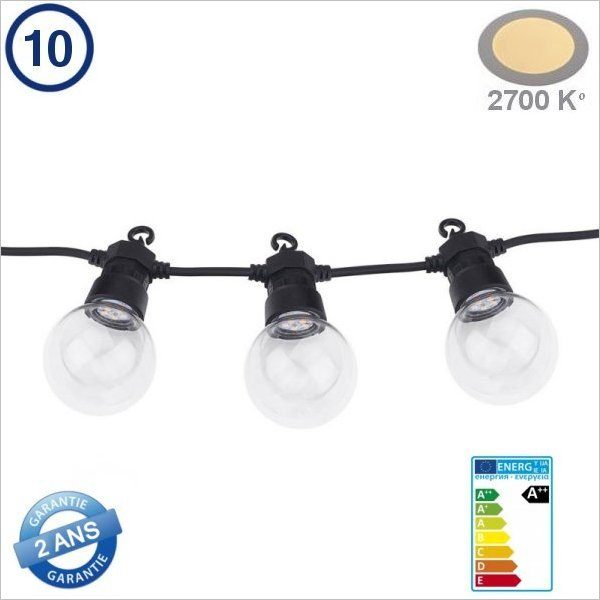 Bera L. Guirlande Lumineuse Wit Chaud 20m - Éclairage de fête - 8