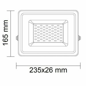 projecteur led 50W corps blanc
